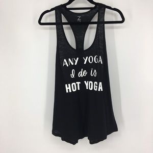 Zella Any Yoga I do is Hot Yoga Racerback Tank